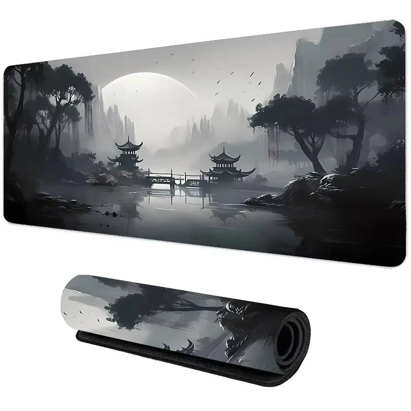 Sunset Mountain View Silicone Gaming Mouse Pad