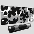 Black White Grey Bubble XXL Mouse Pad