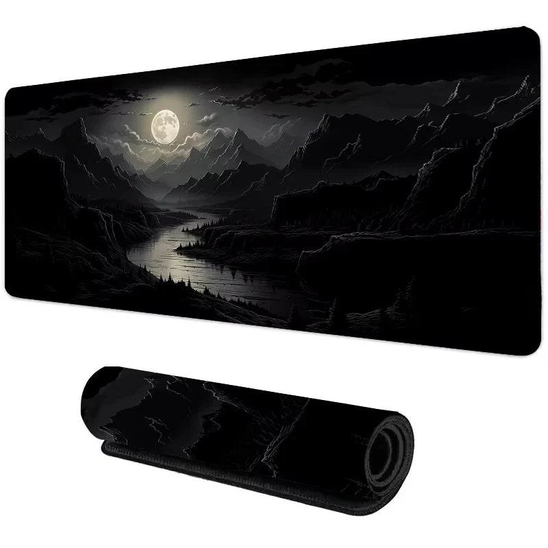 Sunset Mountain View Silicone Gaming Mouse Pad