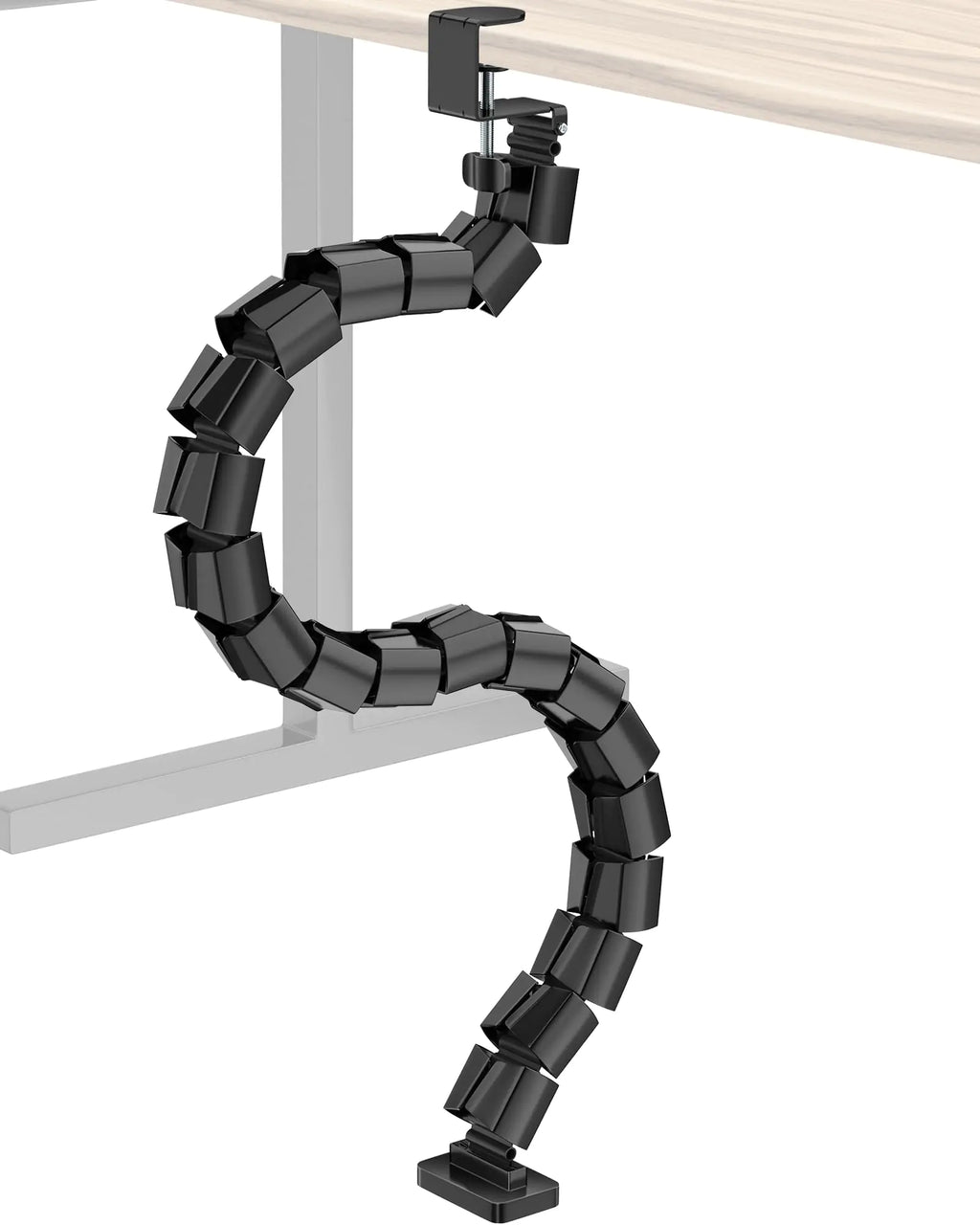 DeskLogics Clamp-On Vertebrae Cable Management Spine