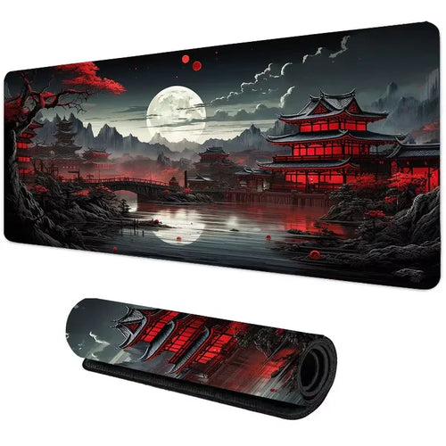 Sunset Mountain View Silicone Gaming Mouse Pad