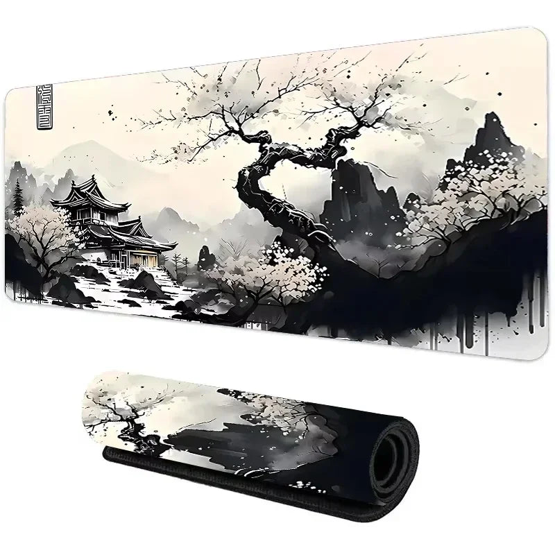 Sunset Mountain View Silicone Gaming Mouse Pad