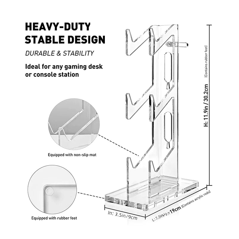Headset Display Stand for PS5, PS4, PS3, PS2, Switch, Xbox